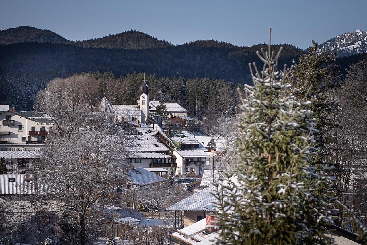 Bayern Resort Hotel - Adults Only - Mit Zugspitzblick - Eibsee-Naehe - Wellnessbereich - Naturpool Im Sommer Grainau Kültér fotó